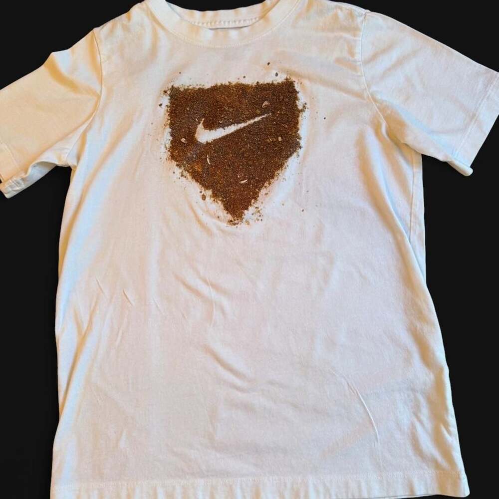 Nike The Nike Tee White T-Shirt Baseball Home Plate Graphic Size L